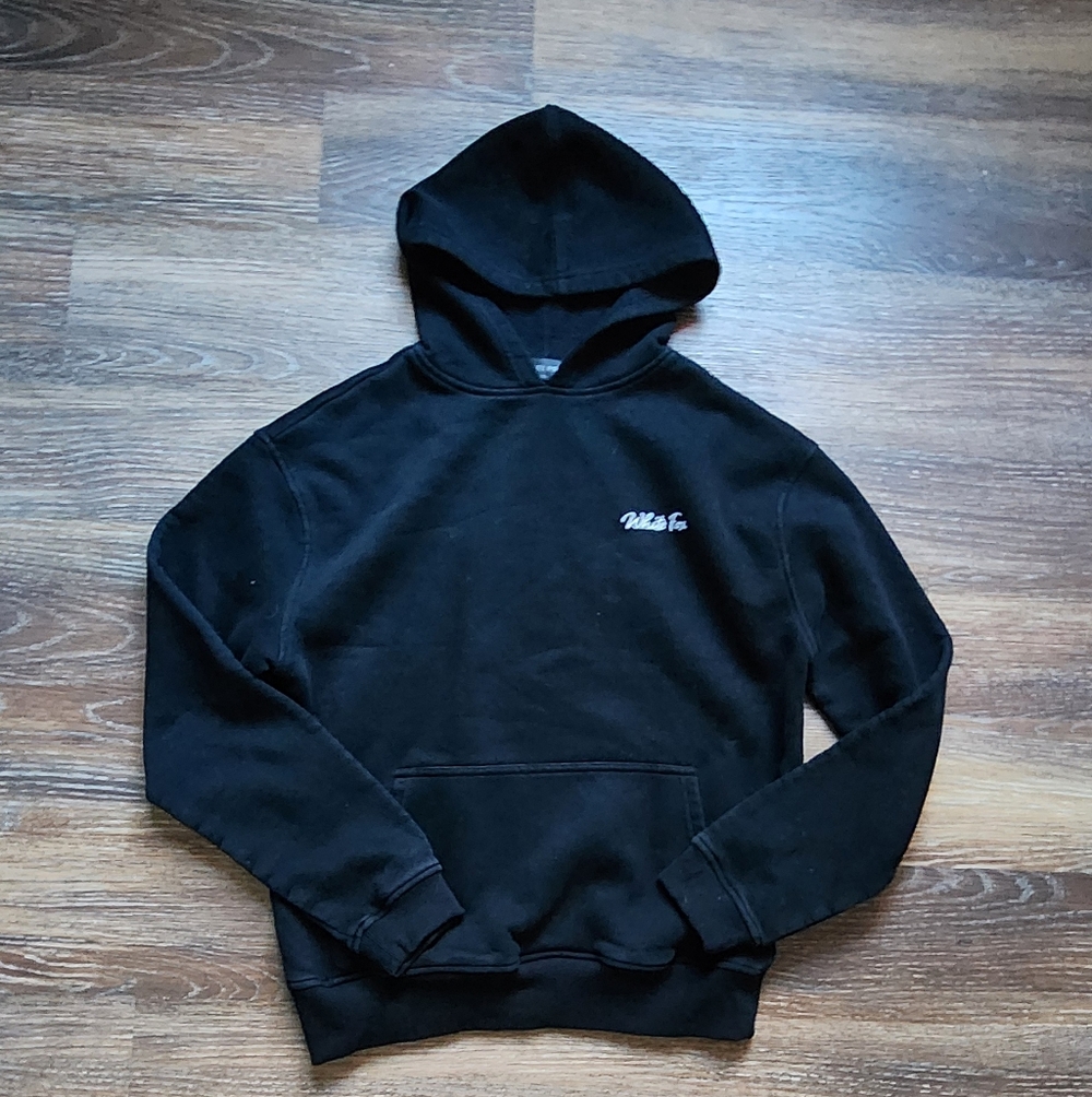 White Fox Match Your Words Oversized Hoodie Black Women's Size XS/S